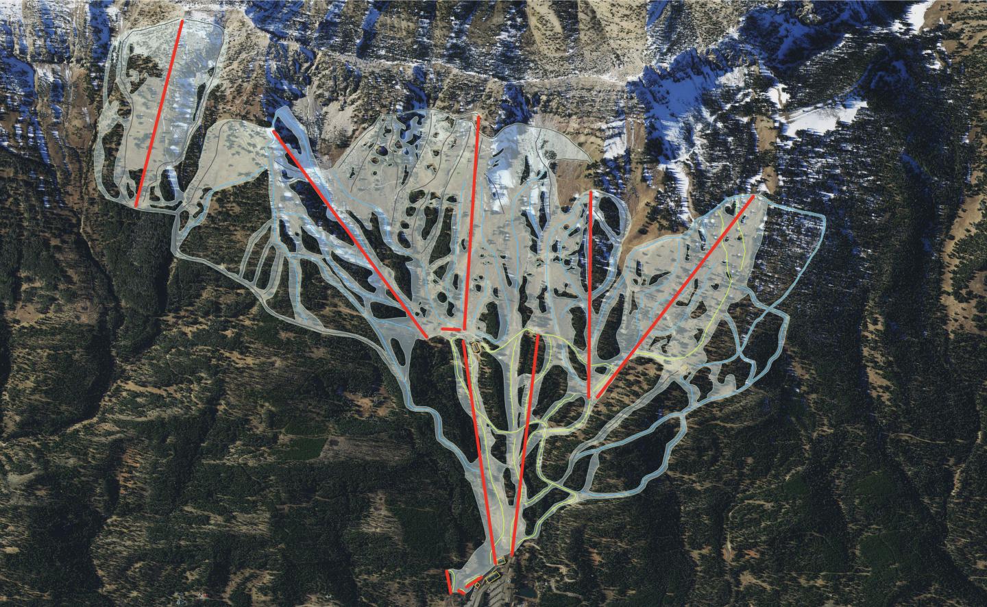 A ski resort area plan
