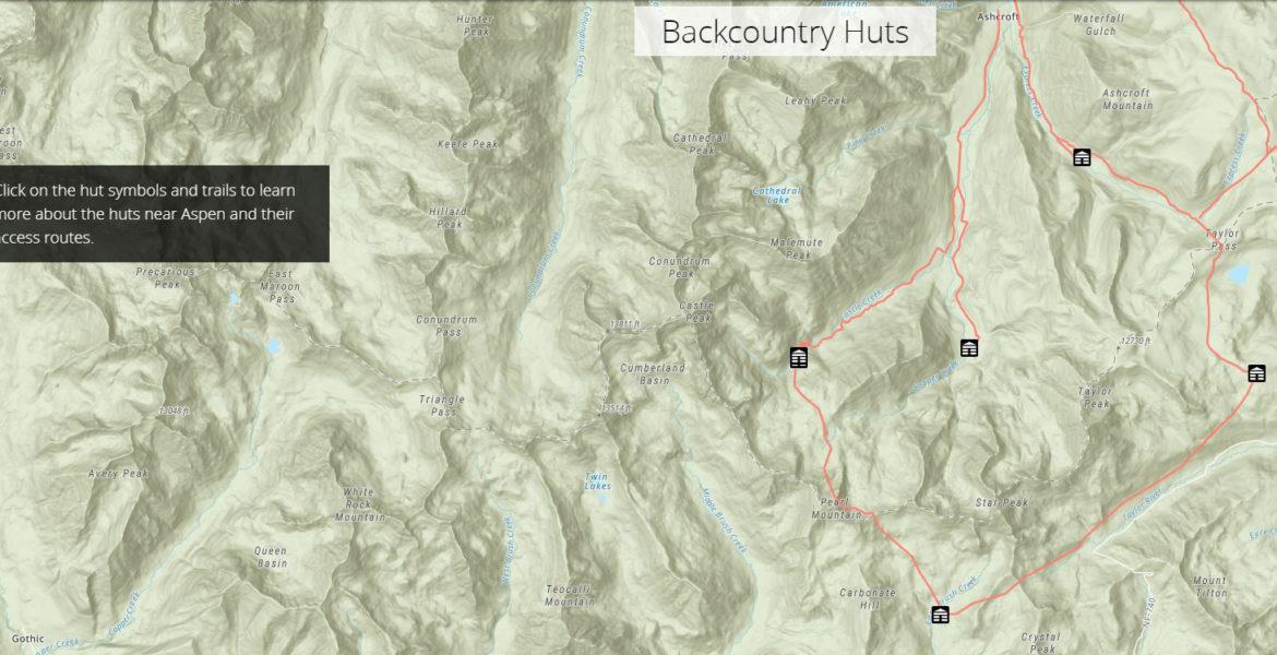 A map of a mountain range