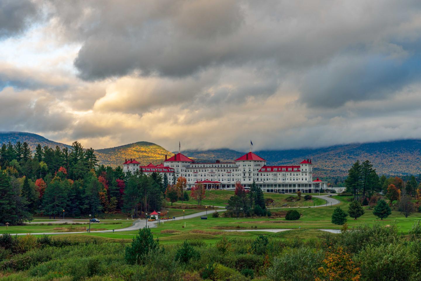 A hotel in the mountains