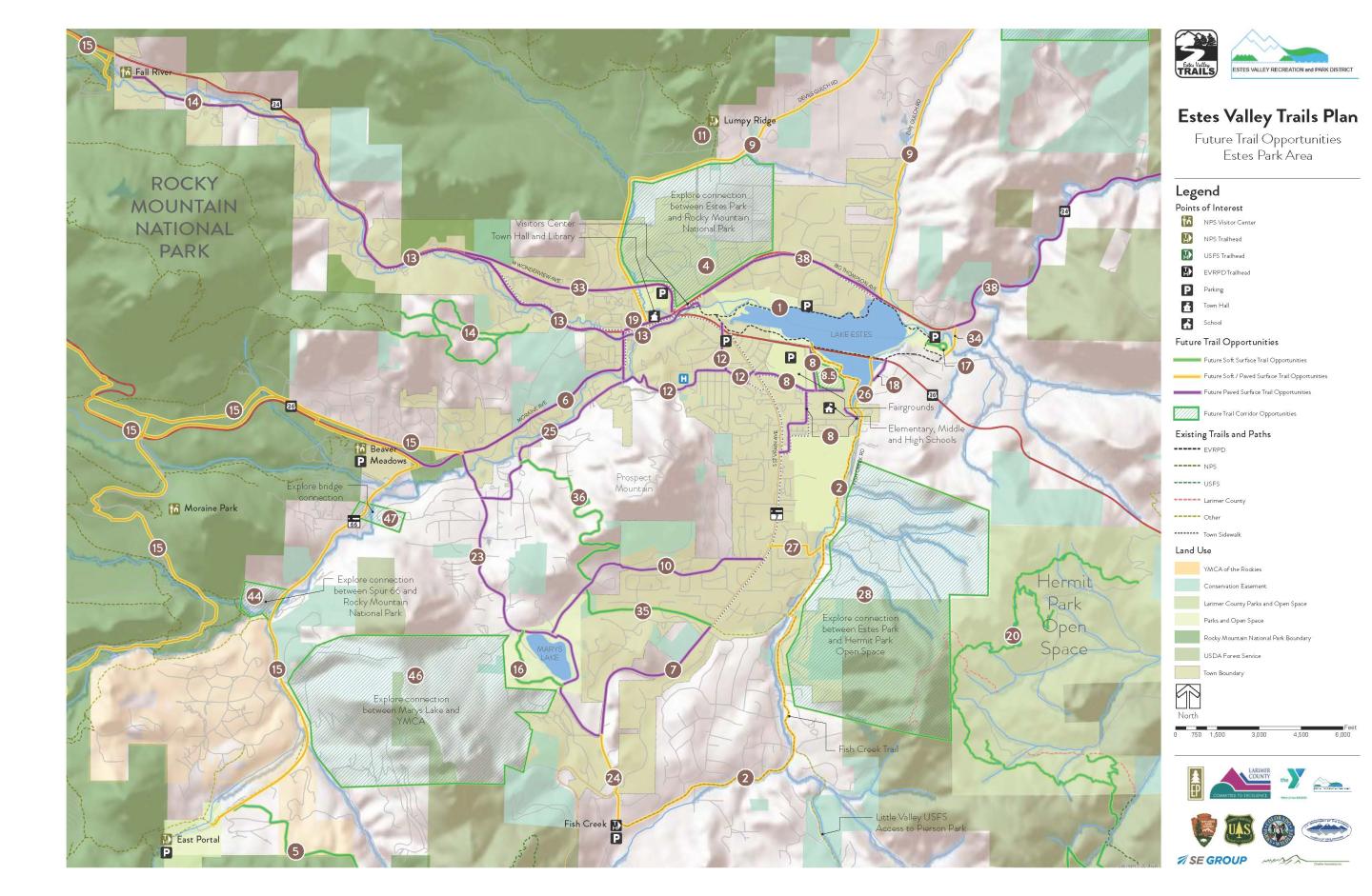 A trail plan map