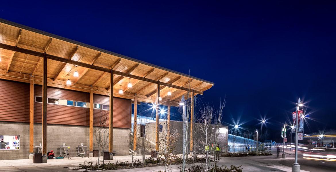 A view of Hyland Hills Ski Area Lodge