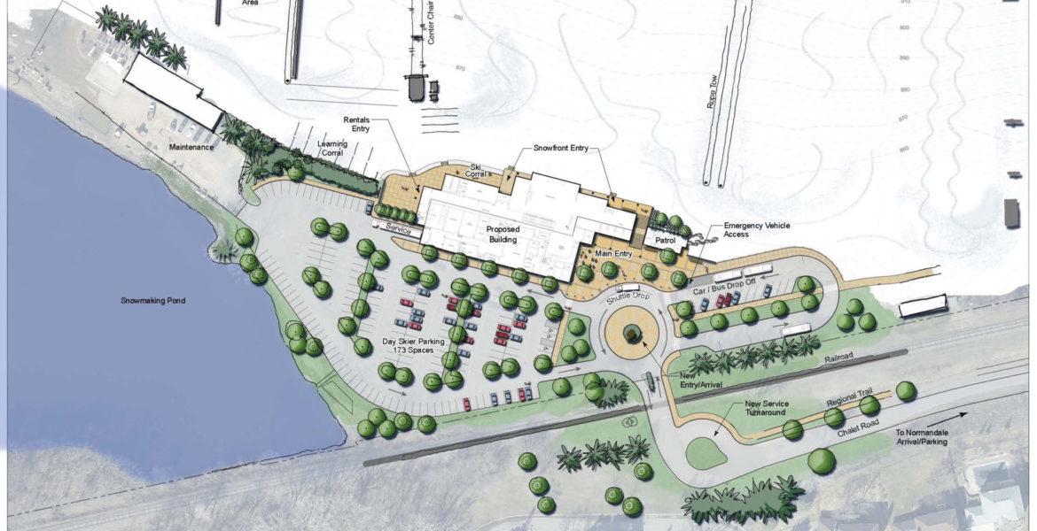 Hyland Hills Ski Area Lodge plan rendering