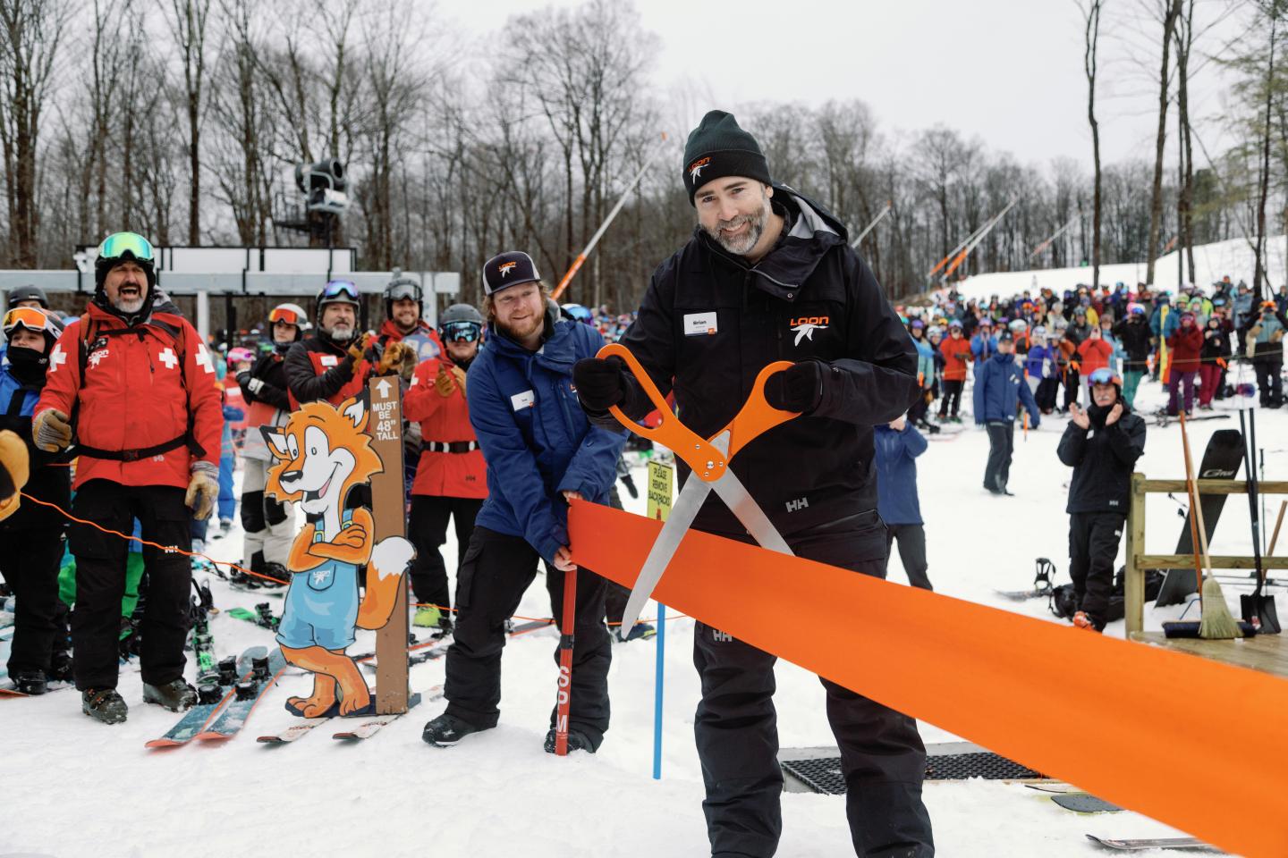 A lift opening ceremony