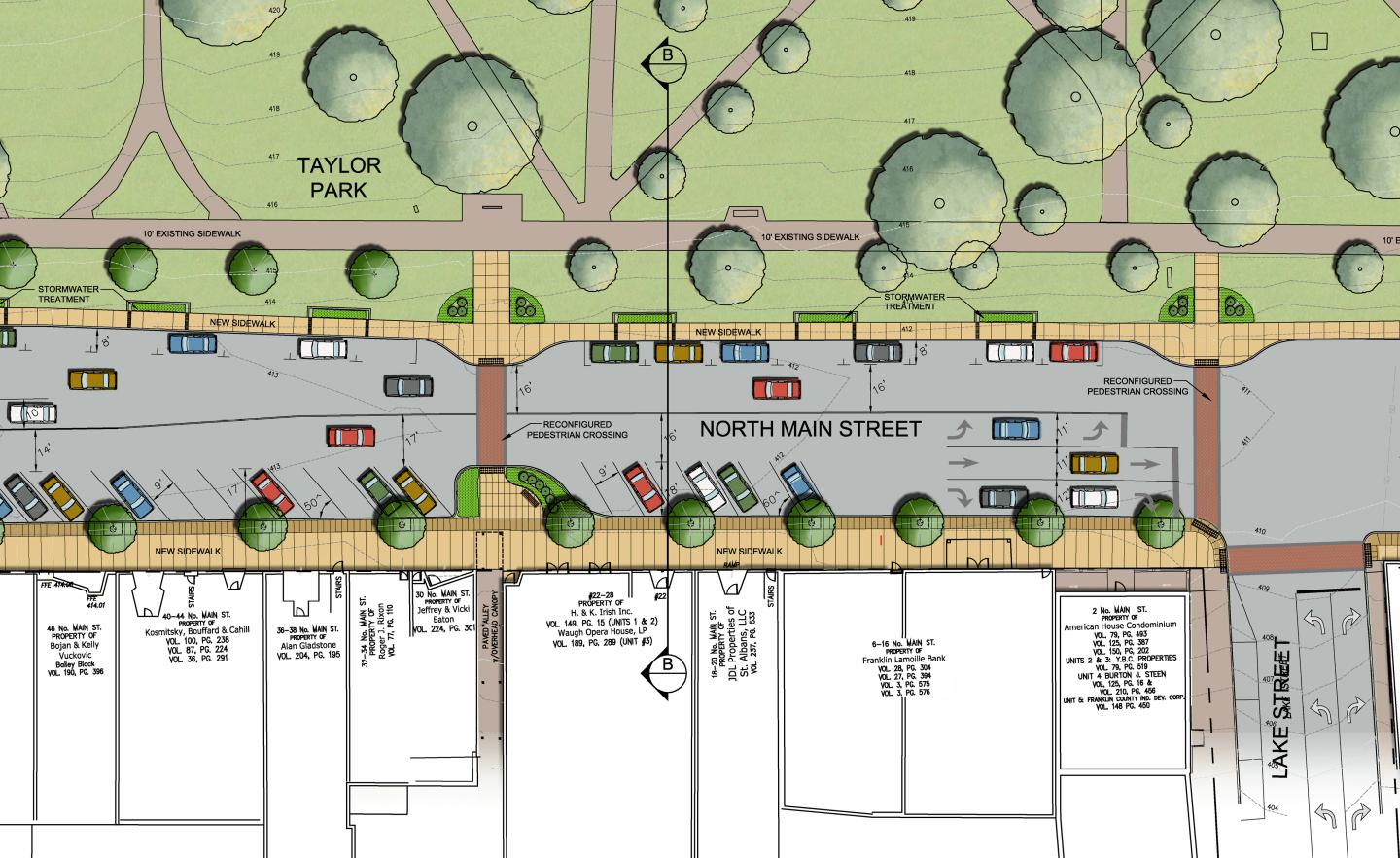 A digital plan rendering