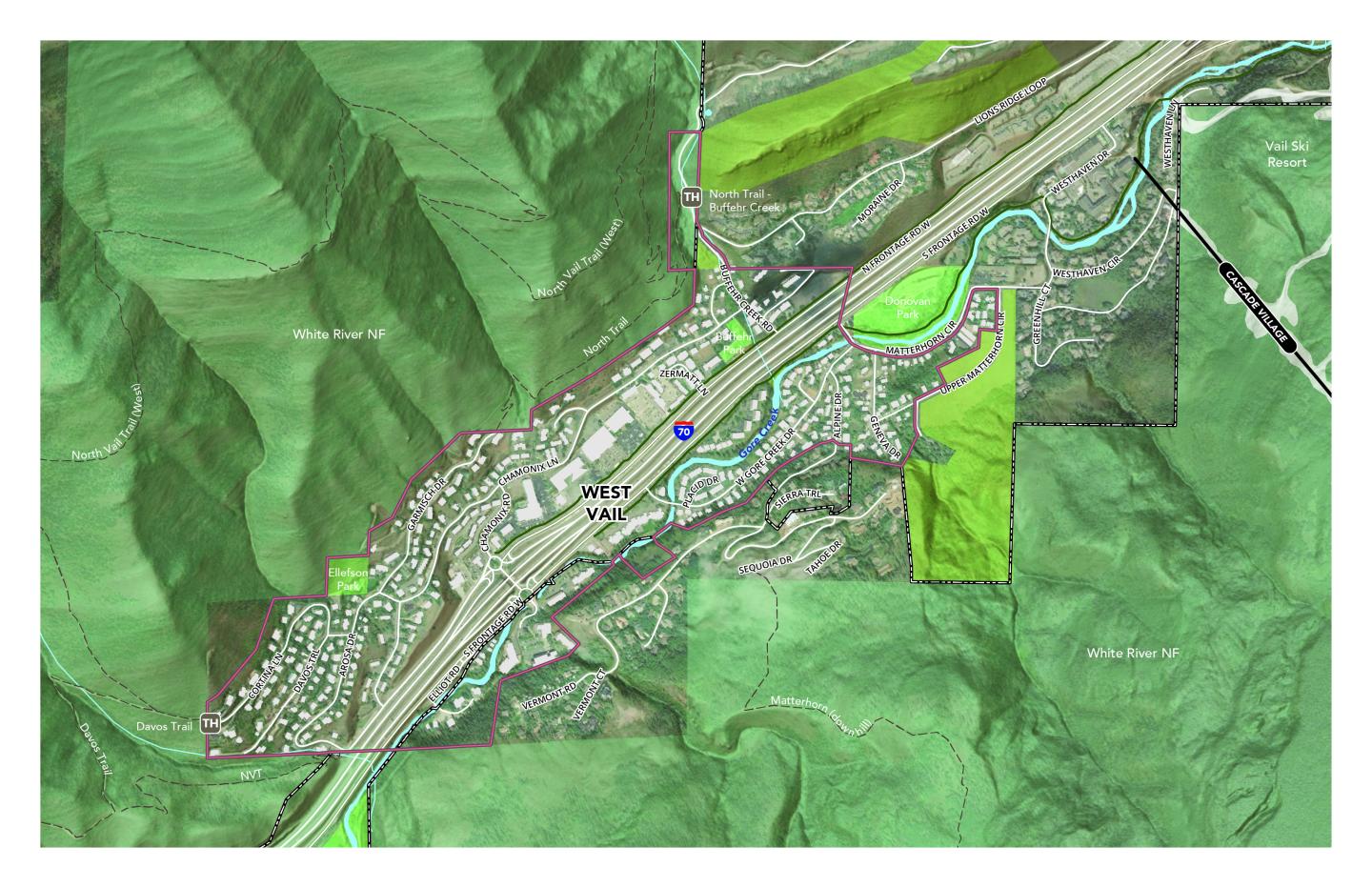 A project map rendering