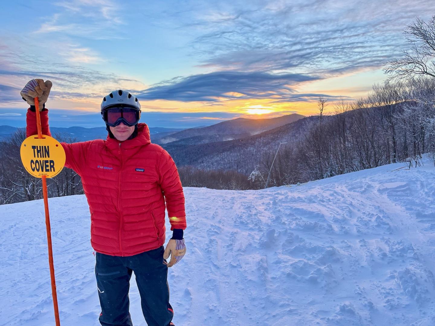 Adam Portz on a mountain