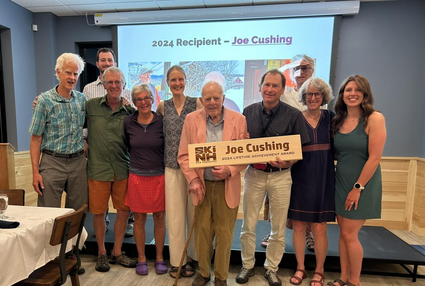 Joe Cushing receiving Lifetime Achievement Award