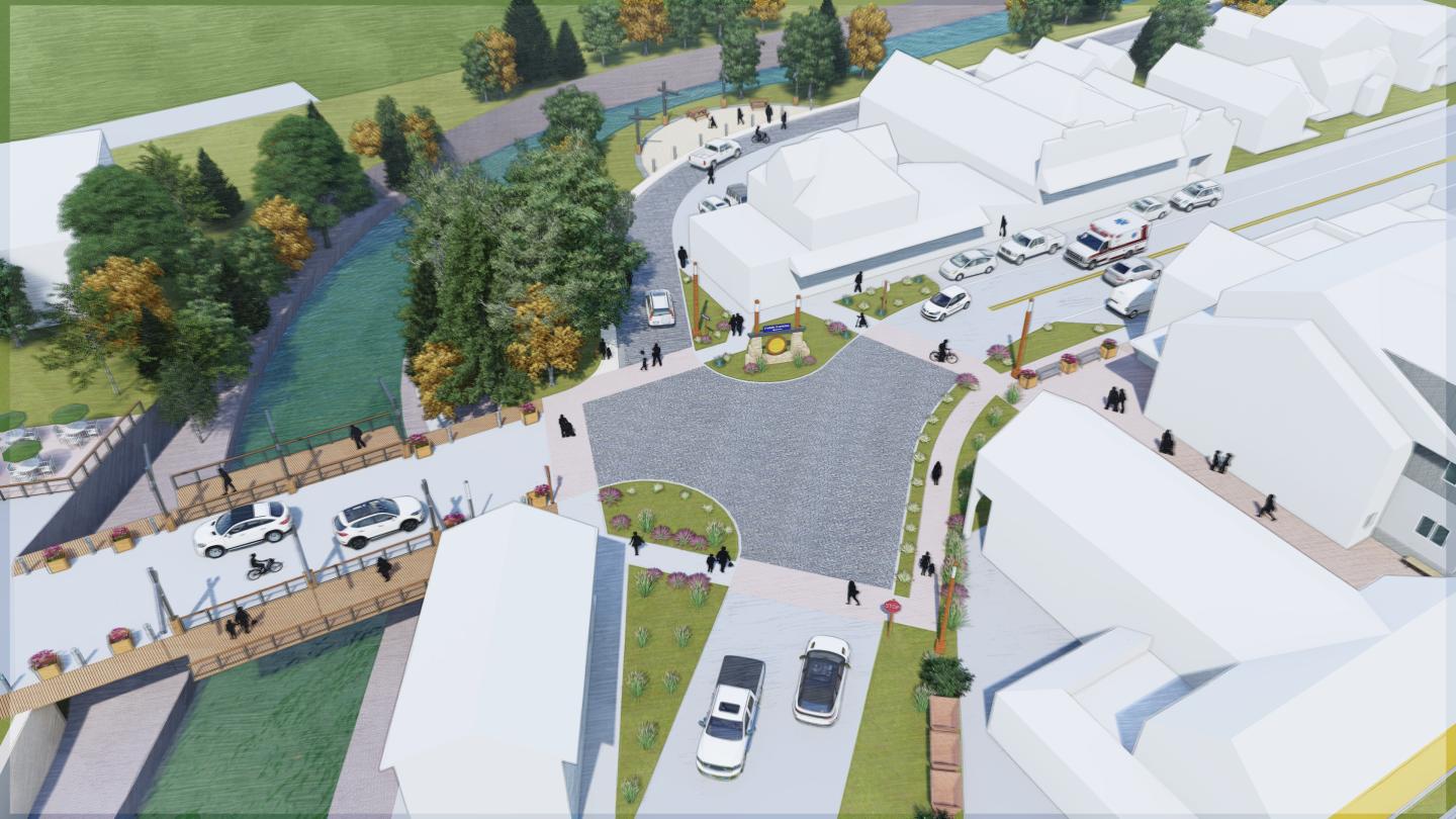 rendering of downtown Minturn improvements