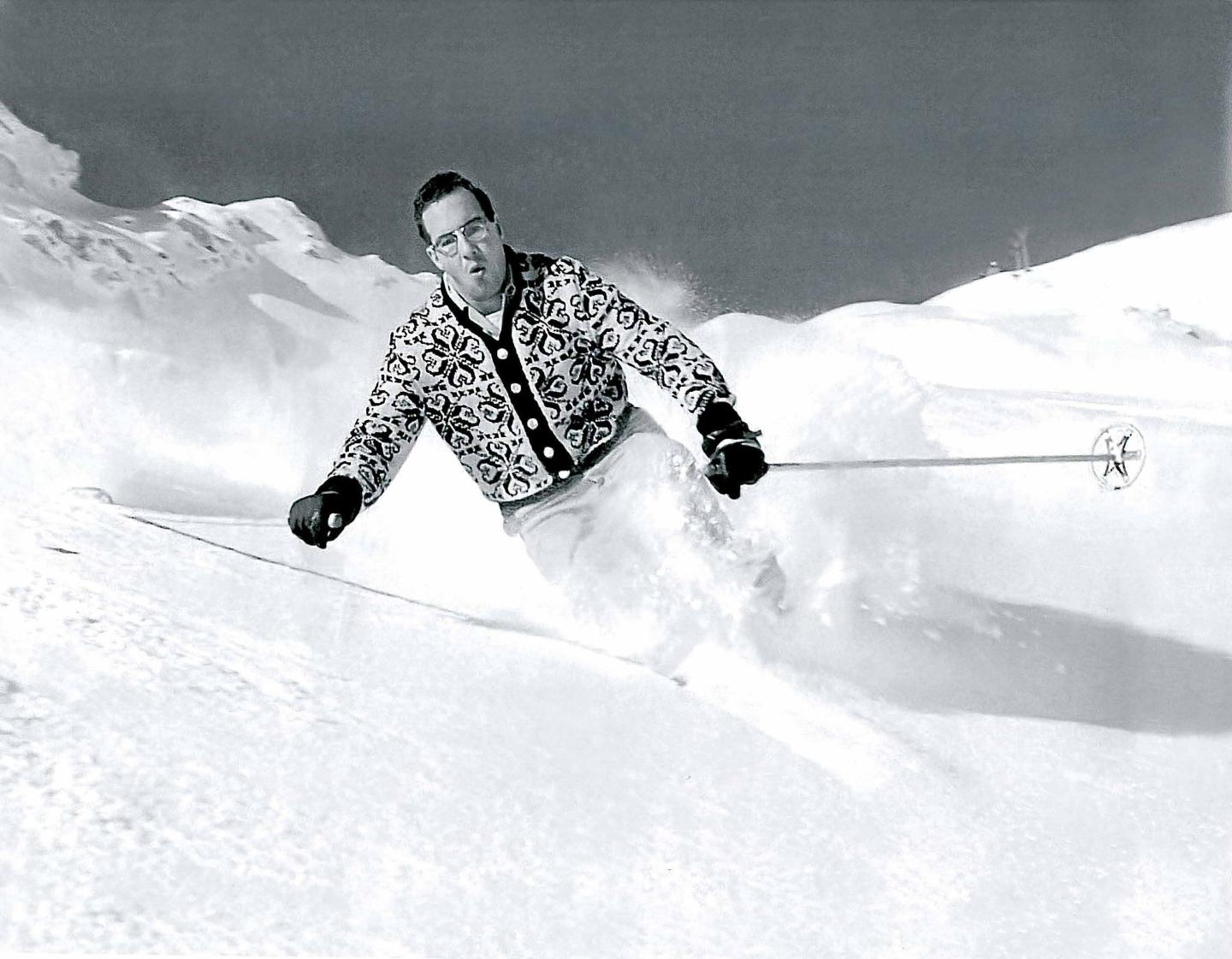 Jim Branch skiing