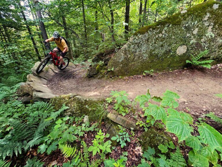 The Tunnel Ridge Trail, part of the Velomont. Photo courtesy Vermont Mountain Bike Association 