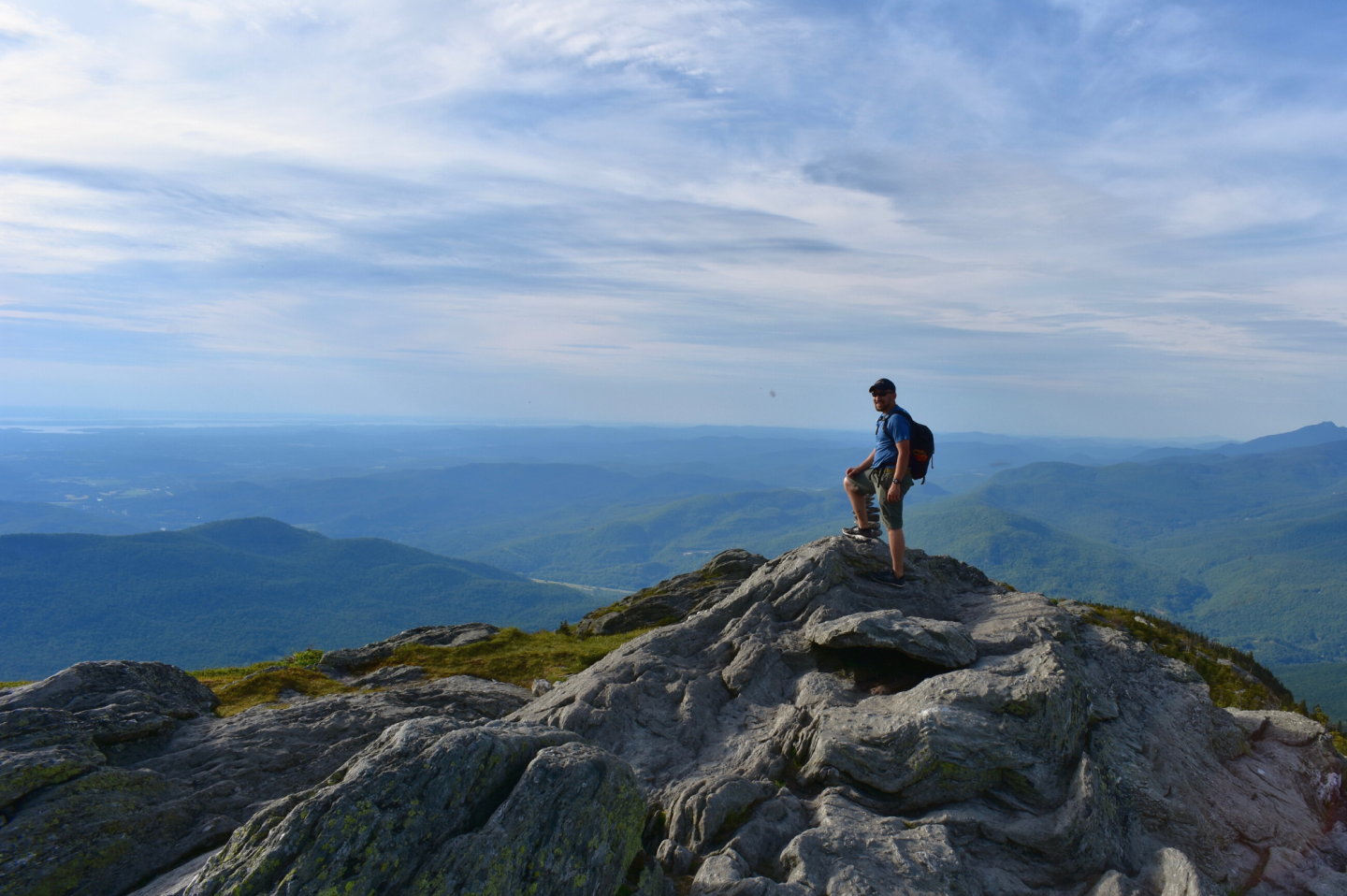 Summit of Camel’s Hump along the Long Trail. Photo courtesy of Green Mountain Club