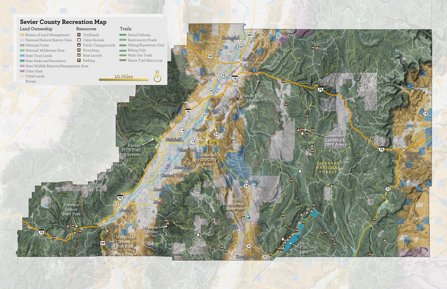 Sevier Rec Map