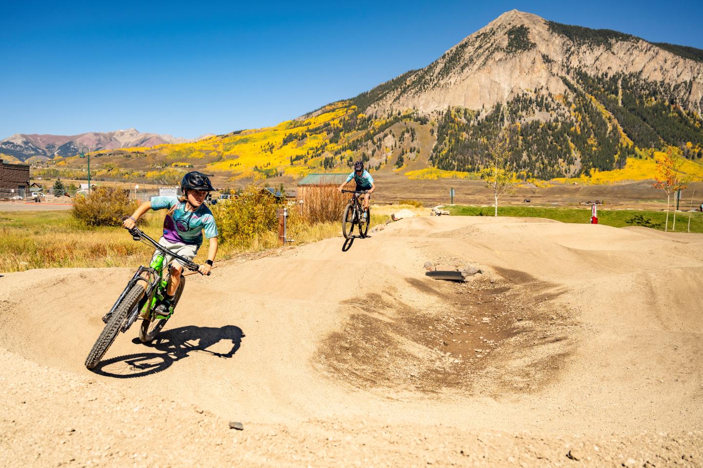 Mountain Bikers in Crested Butte, credit Nolan Blunck